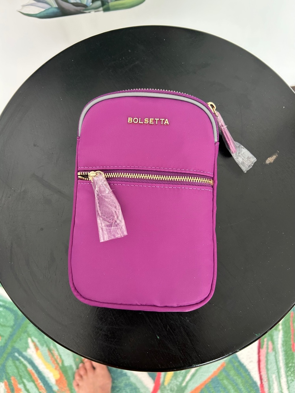 Bolsetta Vibrant Purple Mini Magnetic Hip Pouch